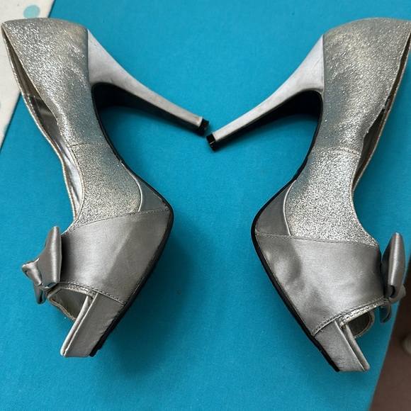 Rampage silver sparkle heels - Picture 4 of 7